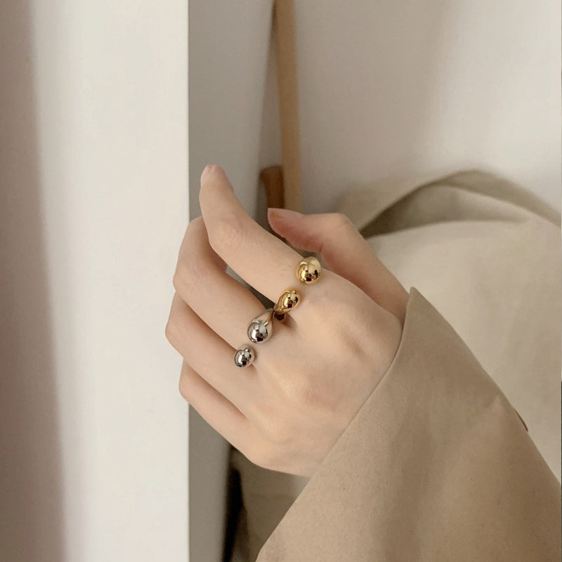 【ネコポス対応】ボリュームドロップリング アクセサリー