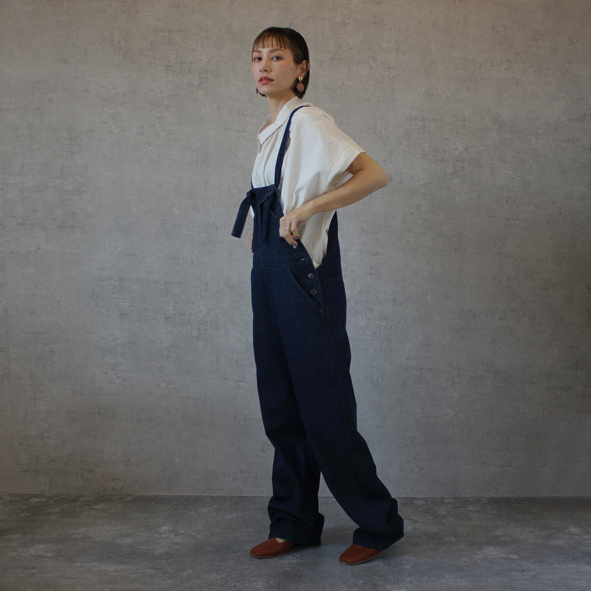 デニムサロペットパンツ オーバーオール