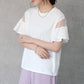 シアーフレアスリーブTシャツ