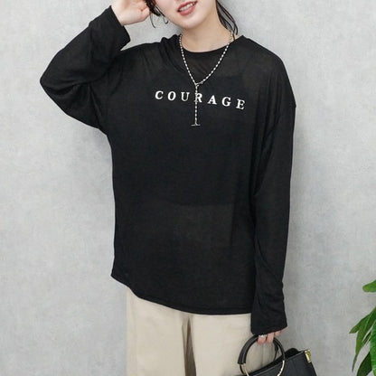 シアー天竺ロングTシャツ