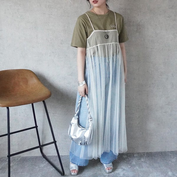 チュール2WAYキャミワンピース