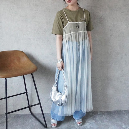 チュール2WAYキャミワンピース