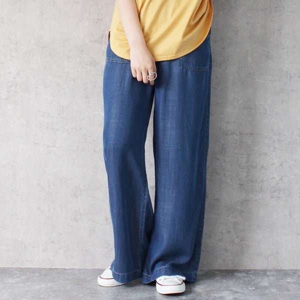 ウエストリブベイカーワイドパンツ