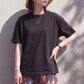 接触冷感ロゴ刺繍ドルマンスリーブTシャツ