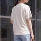 接触冷感ロゴ刺繍ドルマンスリーブTシャツ