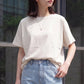 接触冷感ロゴ刺繍ドルマンスリーブTシャツ