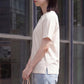 接触冷感ロゴ刺繍ドルマンスリーブTシャツ
