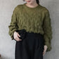 モコモコ編みニットプルオーバー