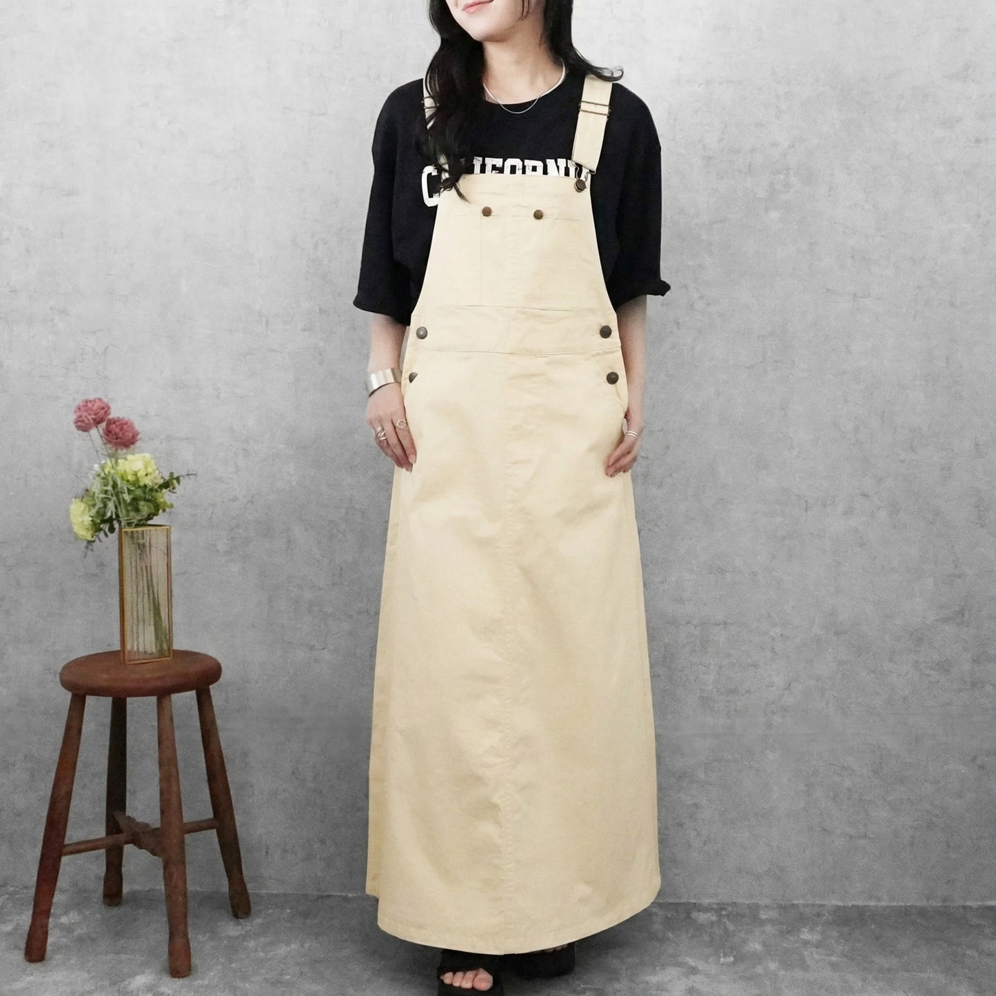 チノサロペットスカート