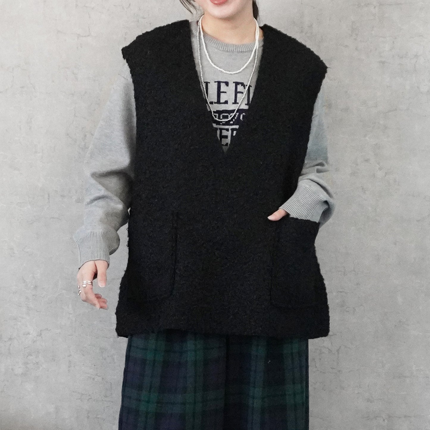 2WAYリバーシブルボアベスト