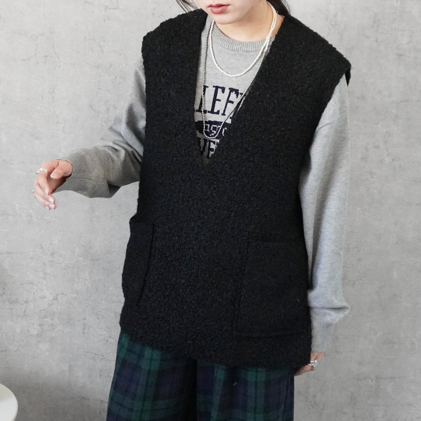 2WAYリバーシブルボアベスト