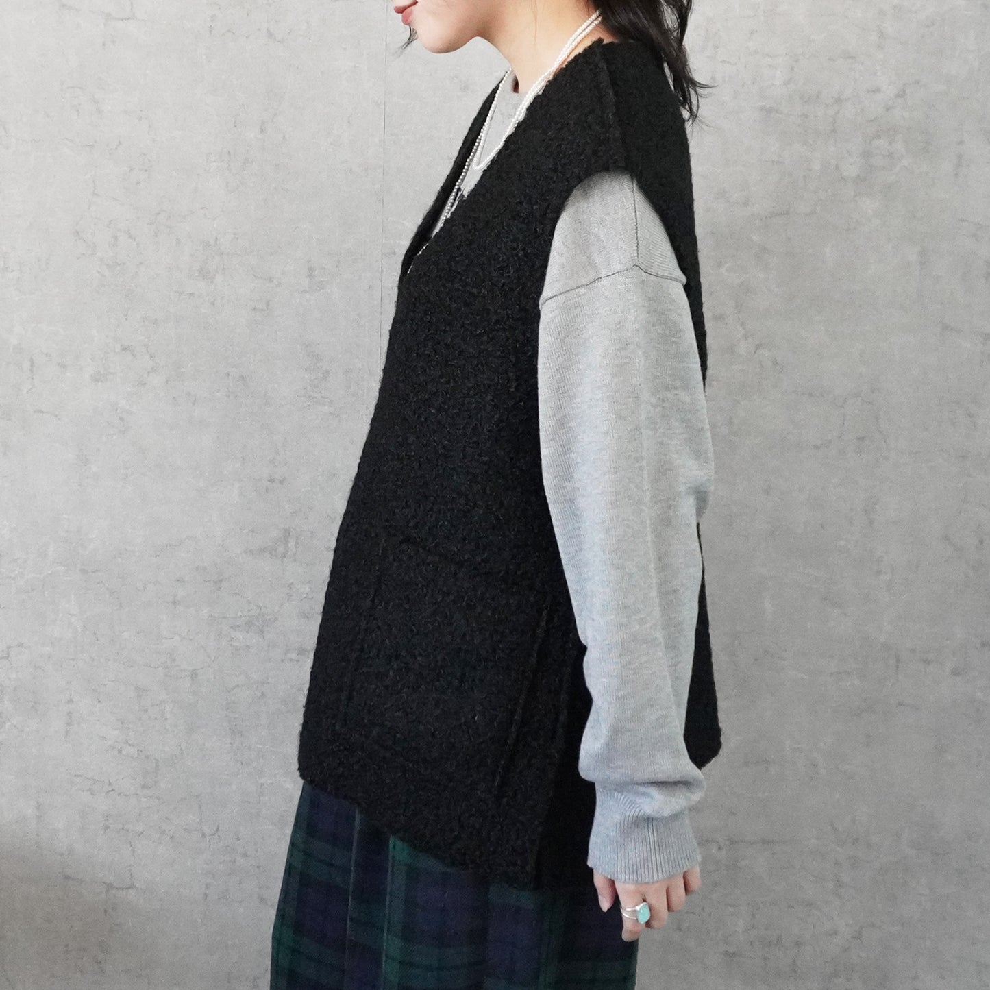 2WAYリバーシブルボアベスト