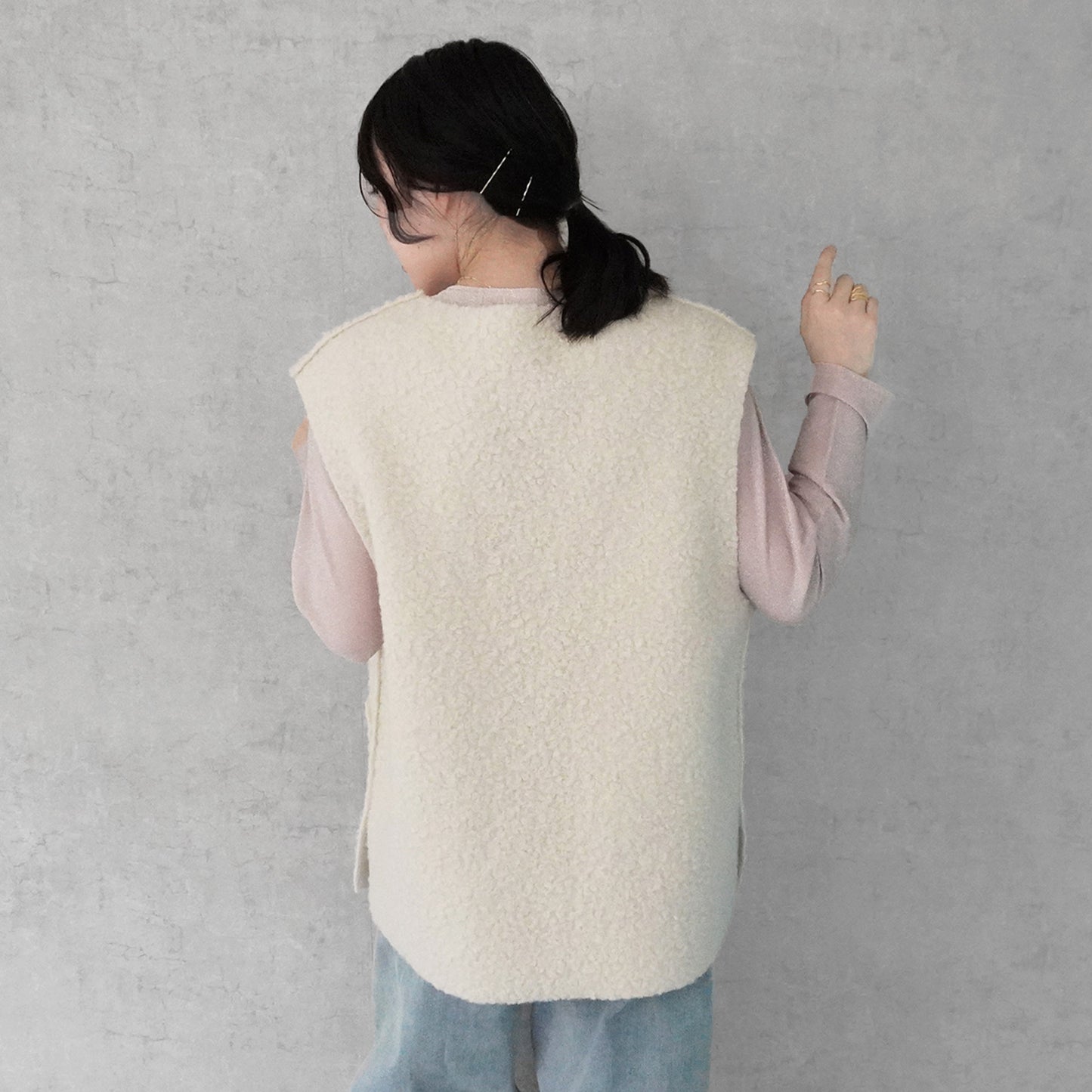 2WAYリバーシブルボアベスト
