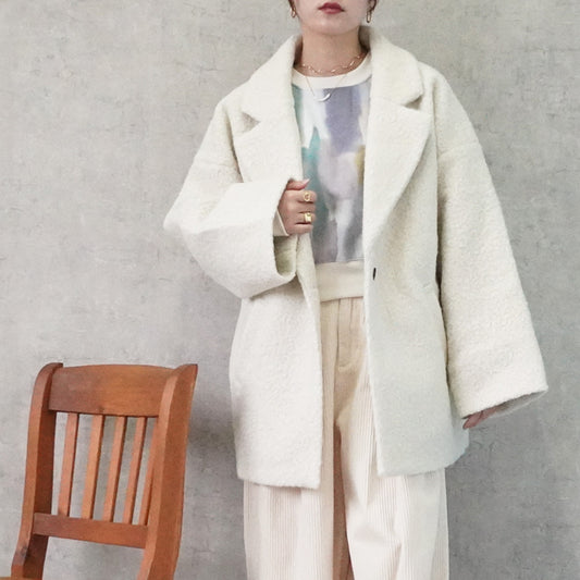 ボアテーラードコート