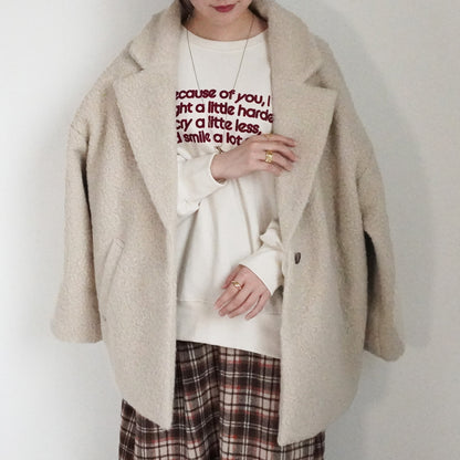 ボアテーラードコート