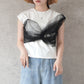 チュールリボンドッキングTシャツ