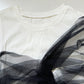 チュールリボンドッキングTシャツ