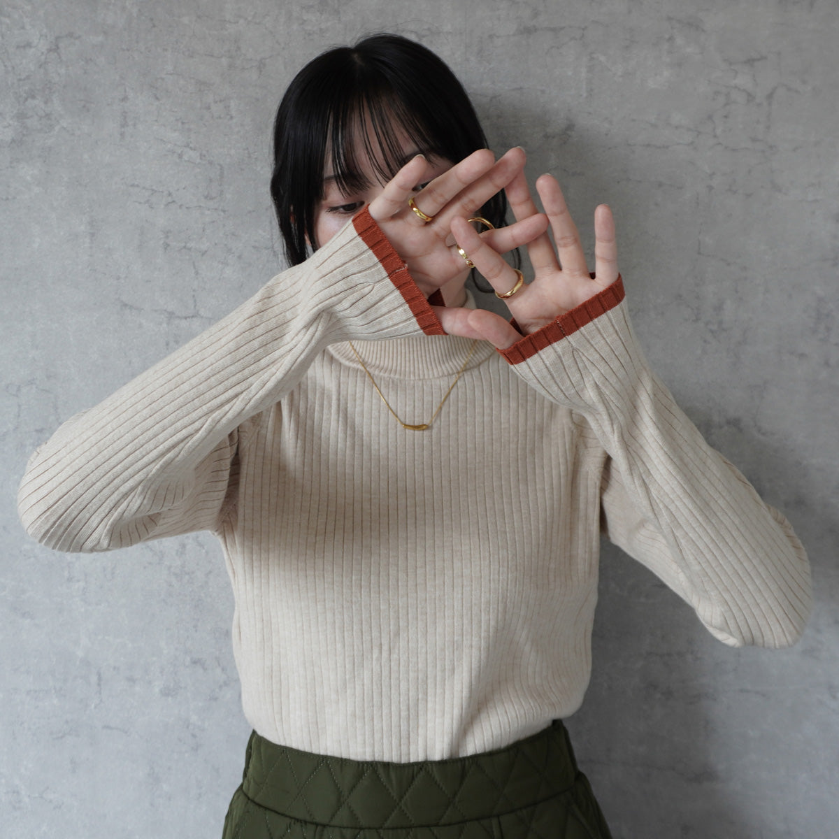 配色ニット一覧