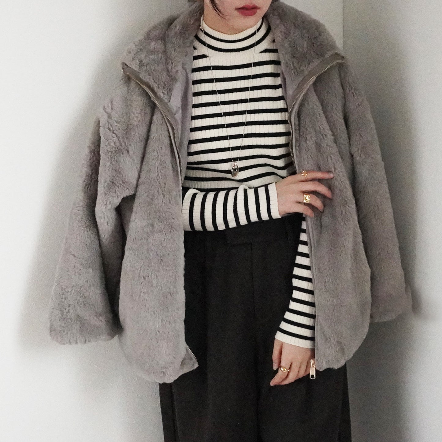 ファースタンドカラージャケット