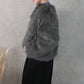 ロングファーシャギーコート