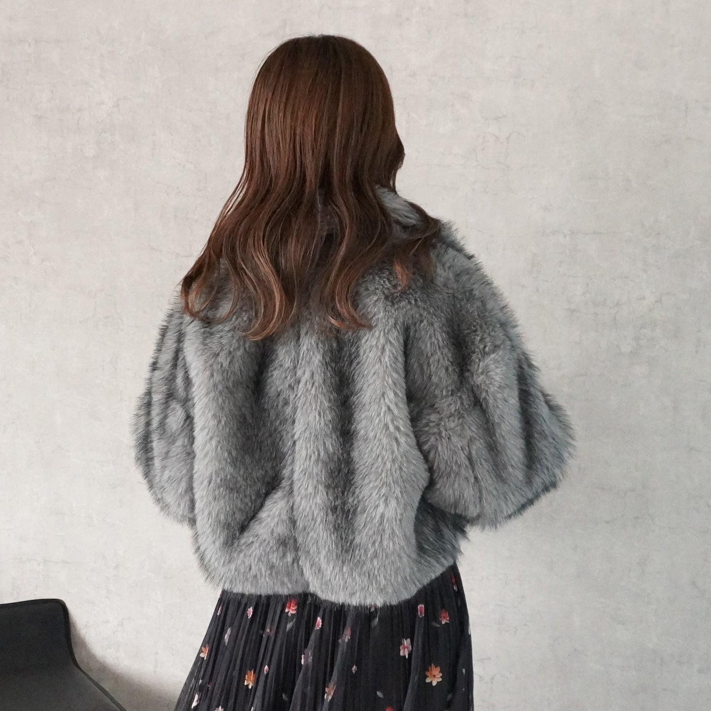 2wayカラーミックスファーブルゾン