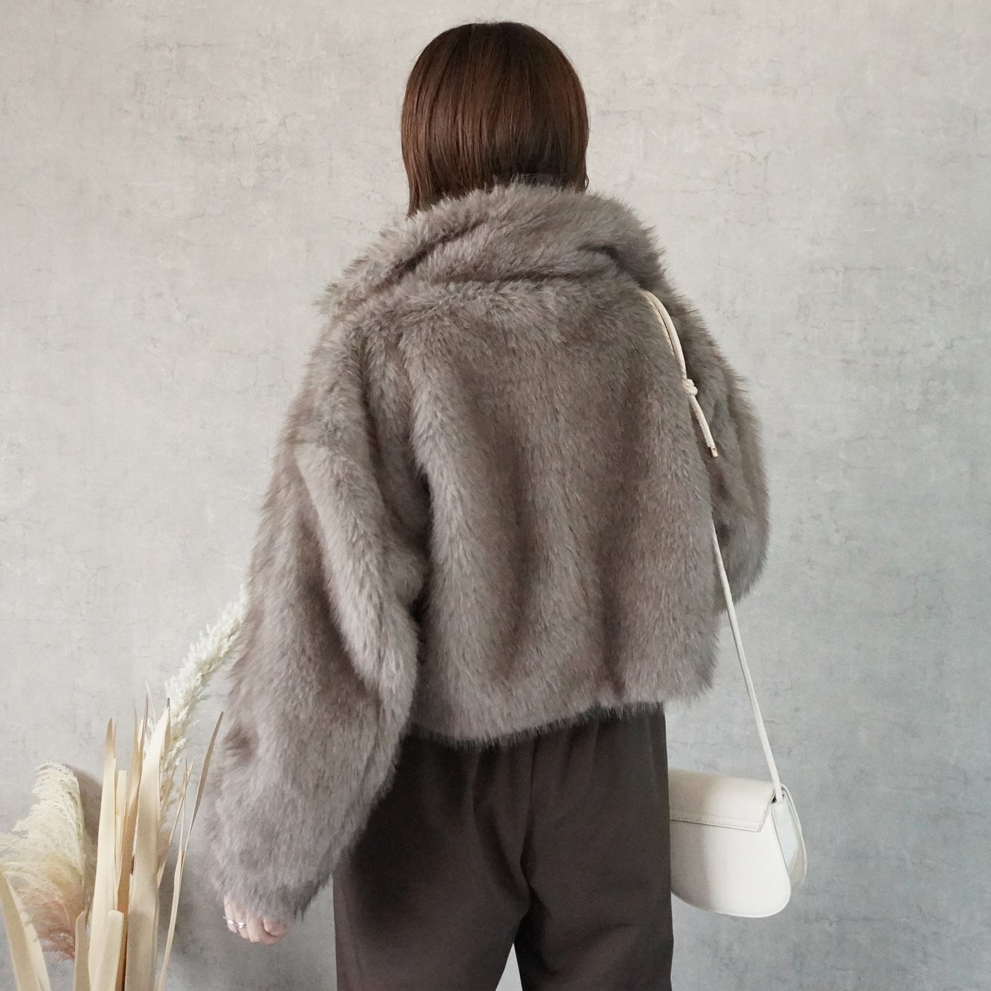 2wayカラーミックスファーブルゾン