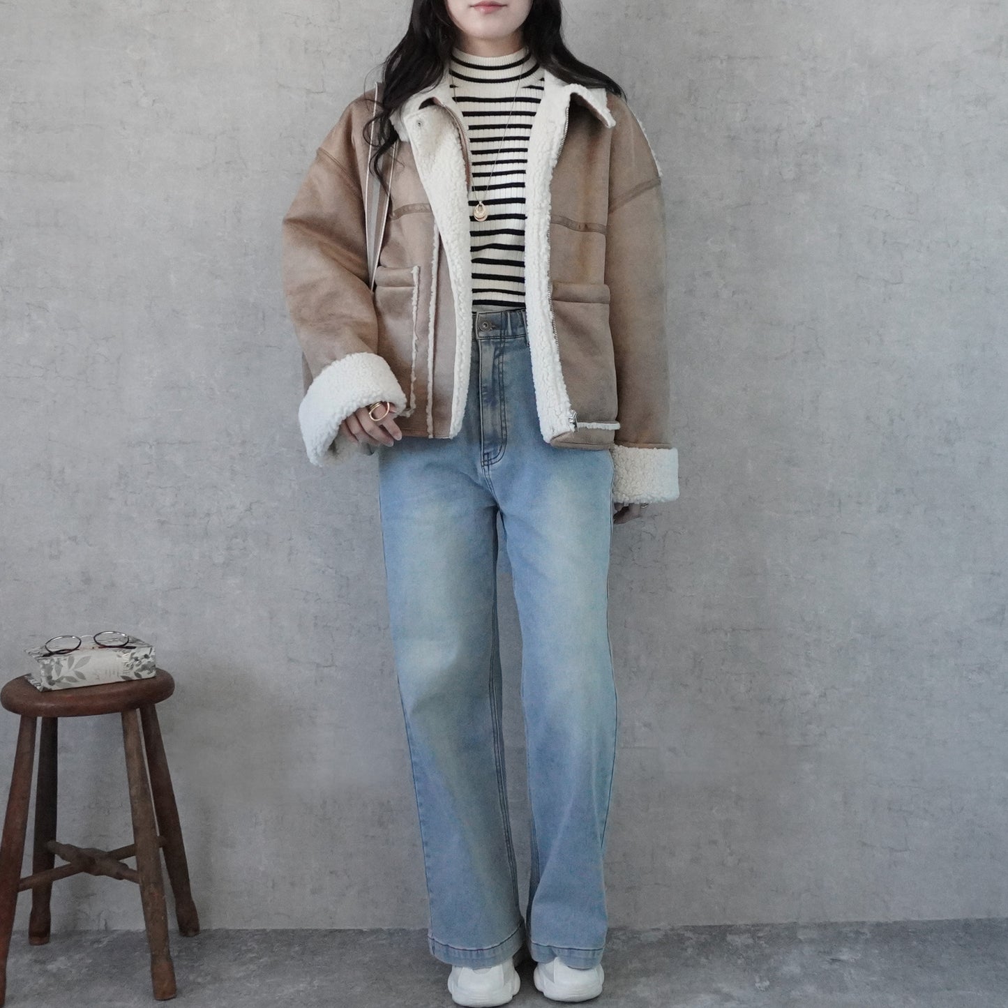 2WAYカラームートンジャケット