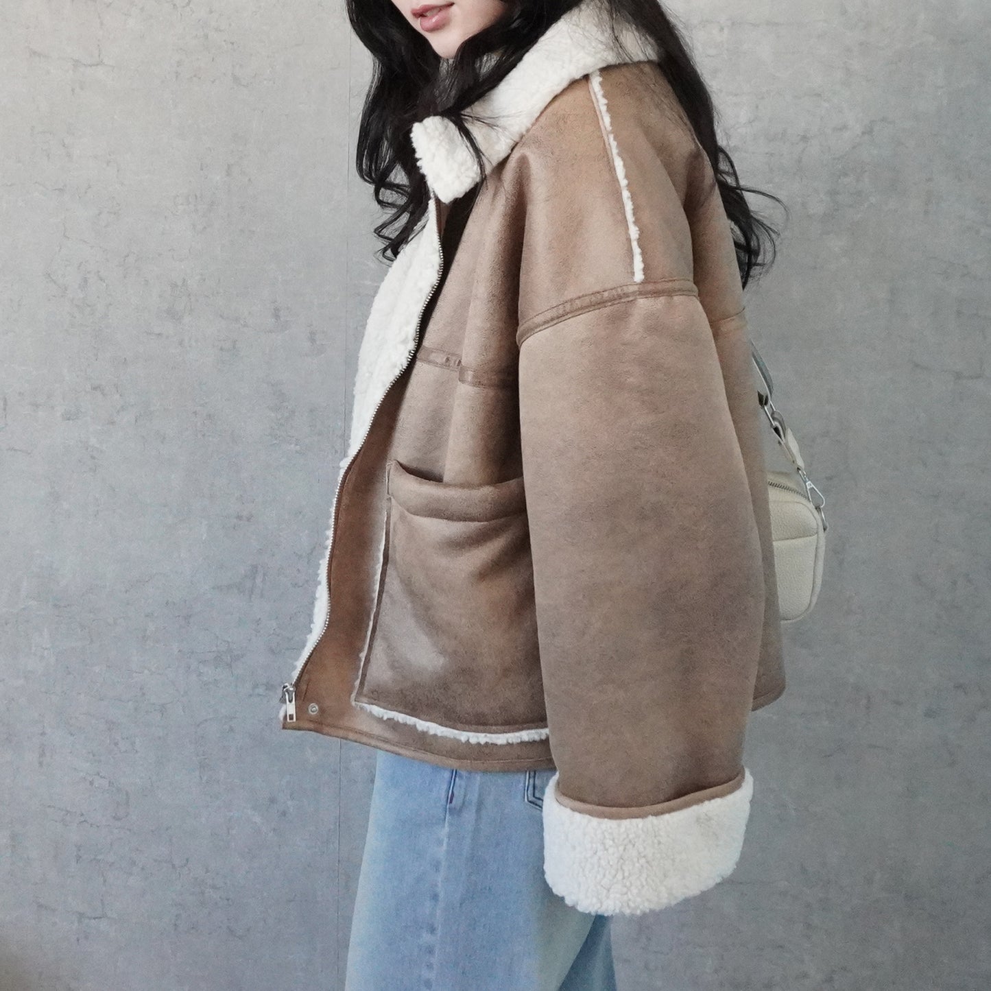 2WAYカラームートンジャケット