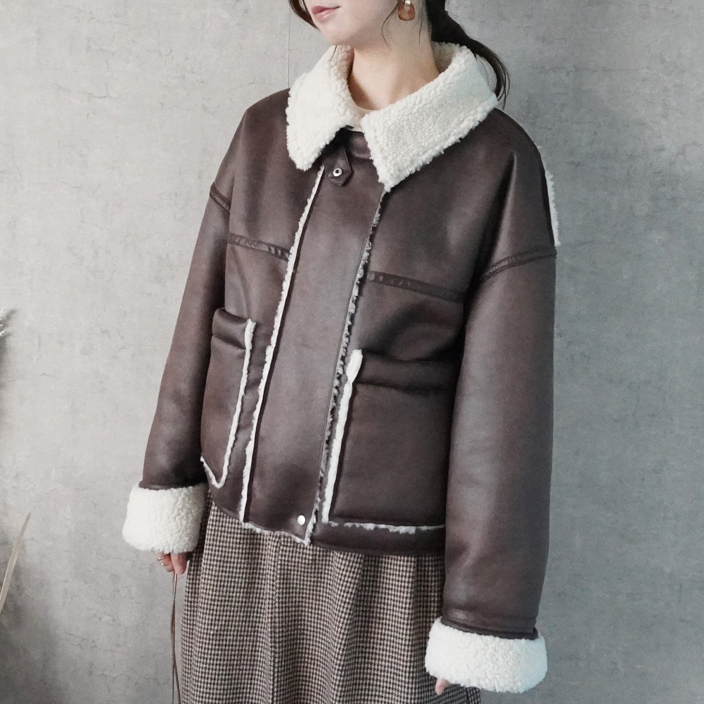 2WAYカラームートンジャケット