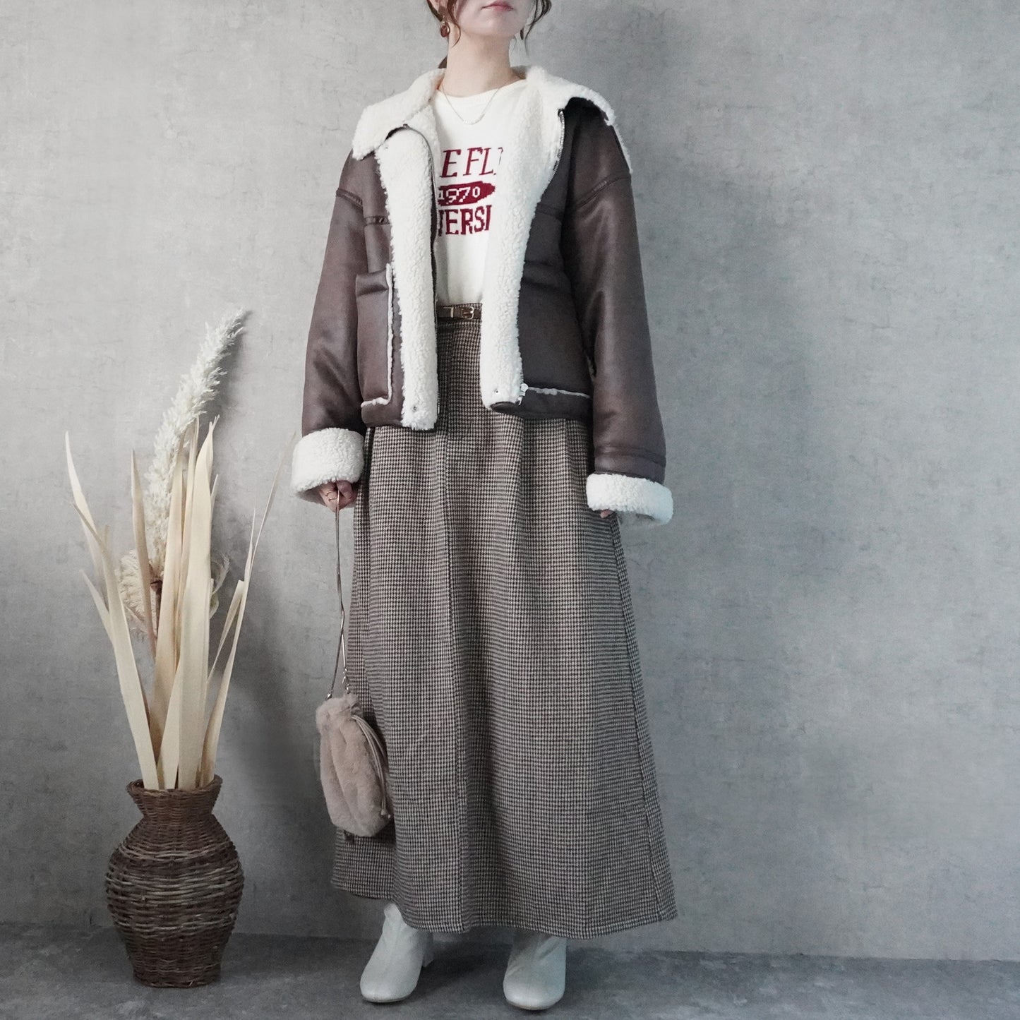 2WAYカラームートンジャケット