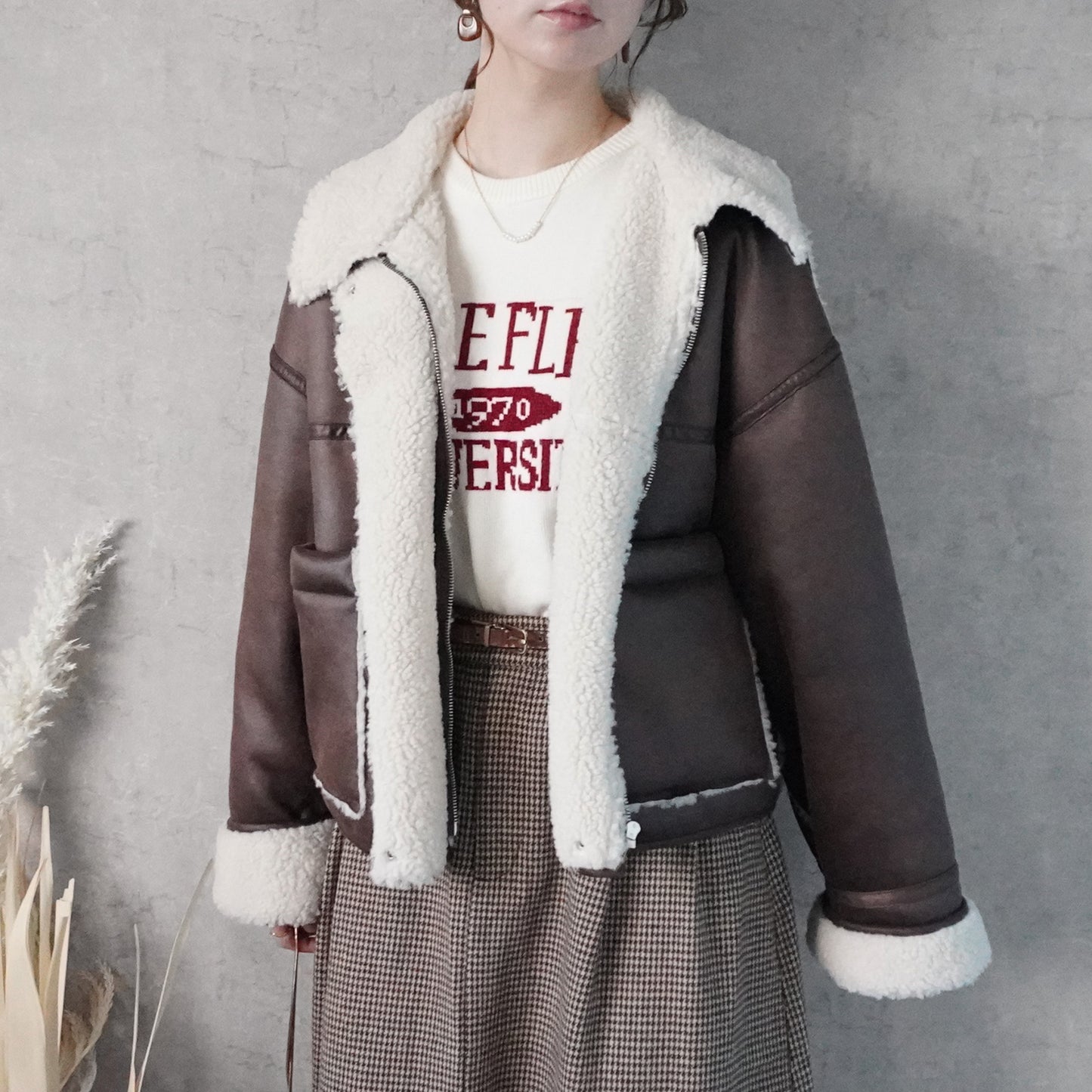 2WAYカラームートンジャケット