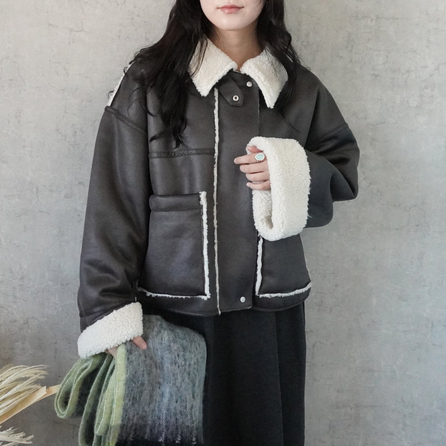 2WAYカラームートンジャケット