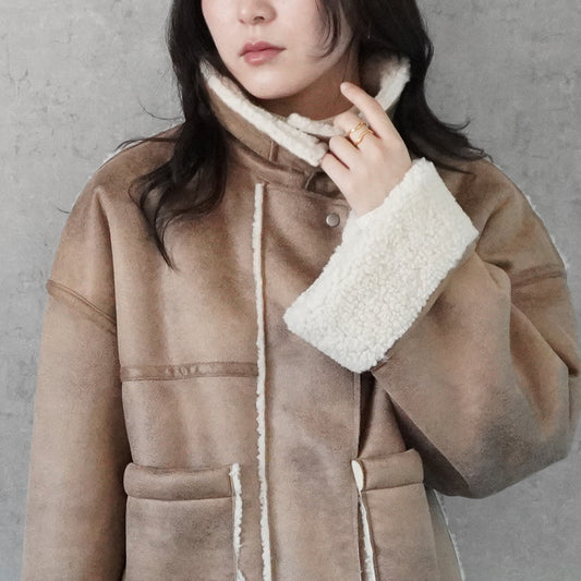 2WAYカラームートンジャケット