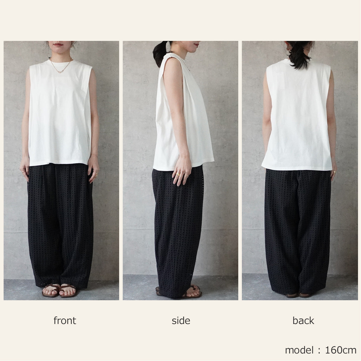 ショルダータックスリーブTシャツ