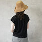 シルクタッチ接触冷感ギャザーフレンチスリーブTシャツ