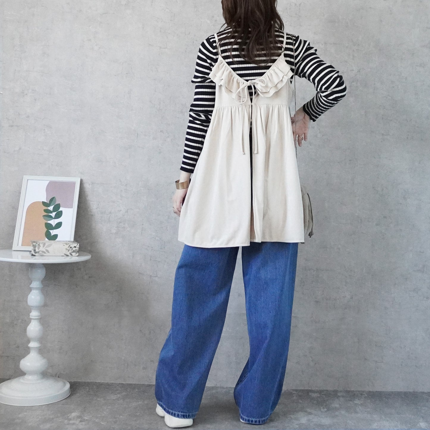 スエード2wayキャミチュニック