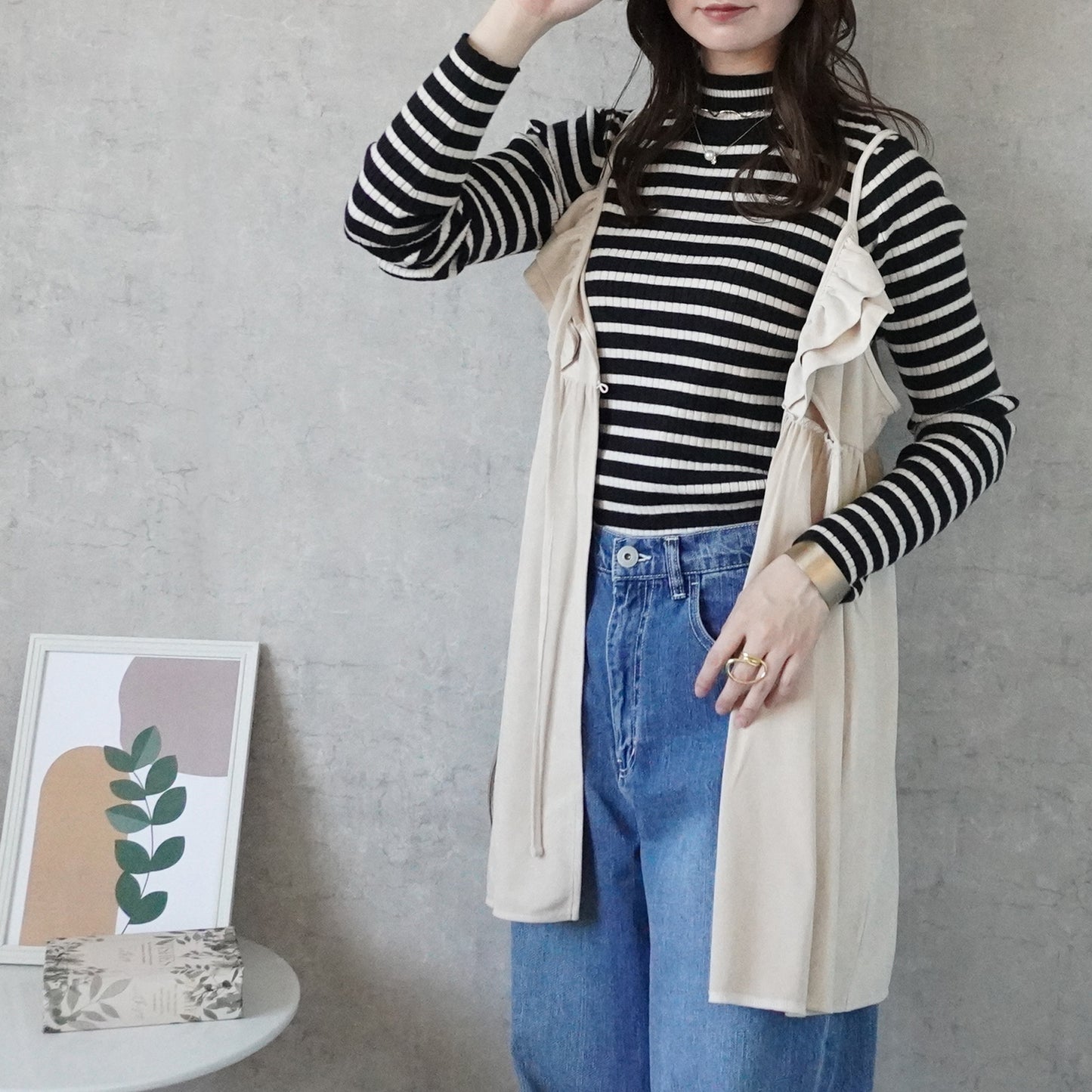 スエード2wayキャミチュニック