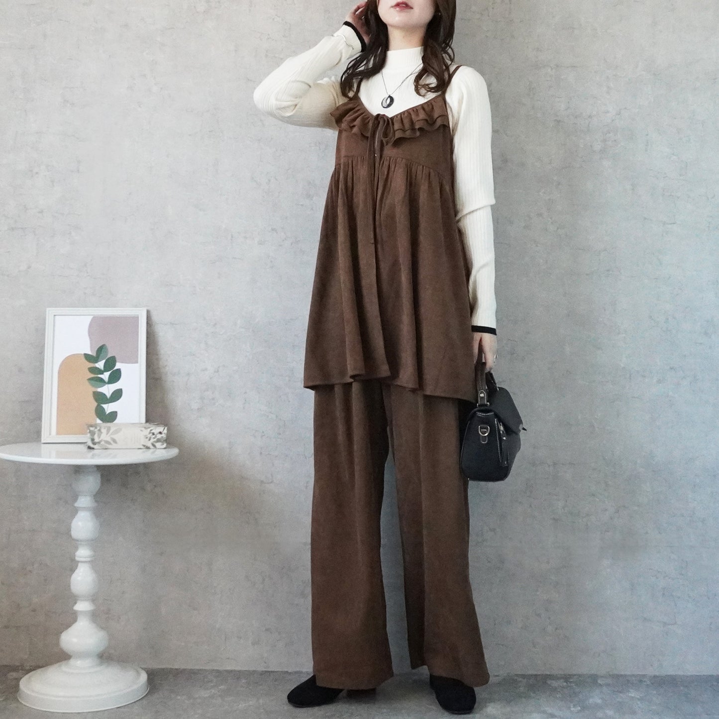 スエード2wayキャミチュニック