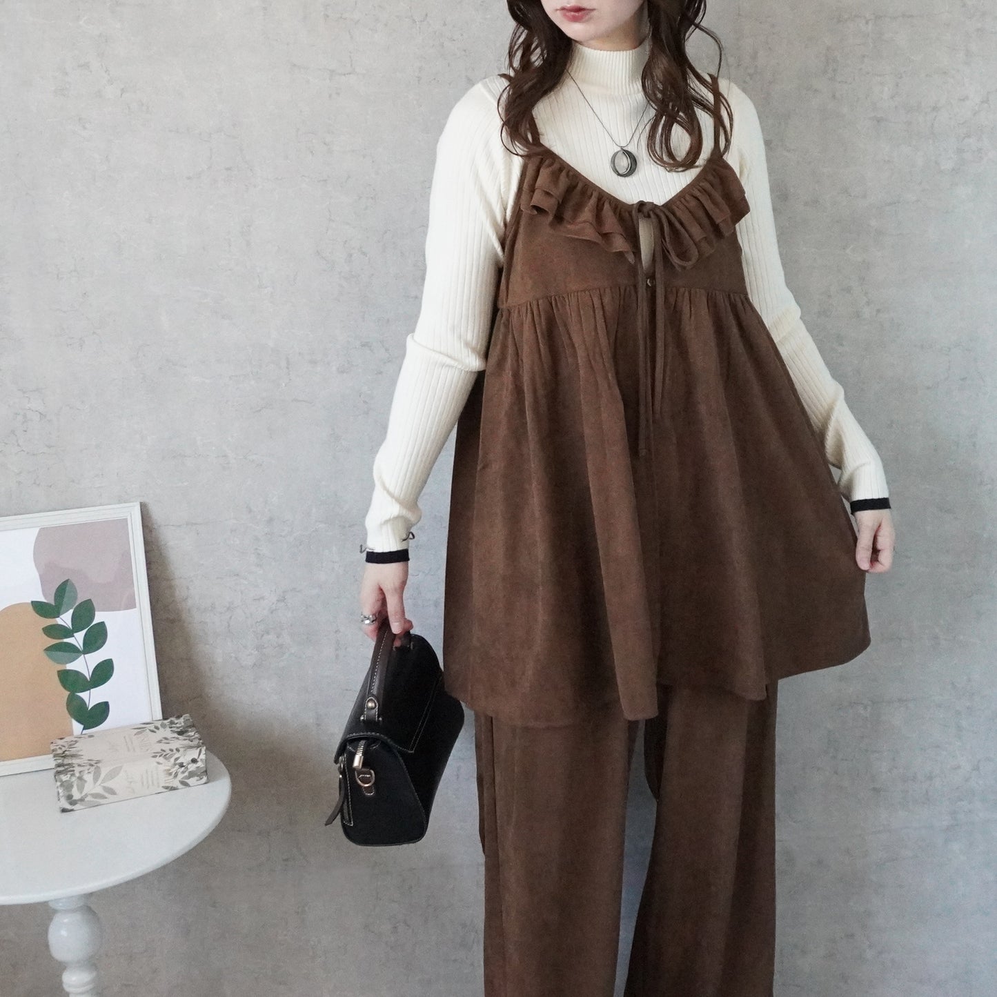 スエード2wayキャミチュニック