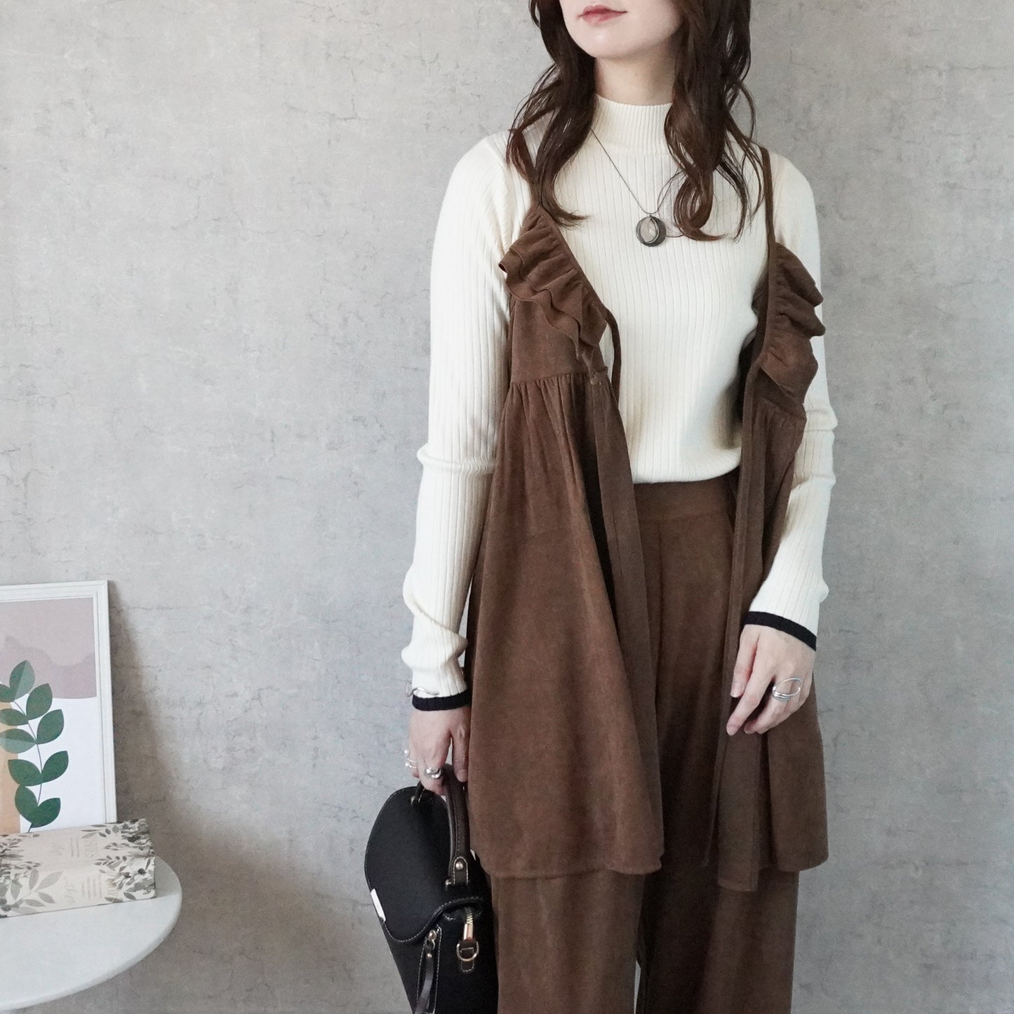 スエード2wayキャミチュニック