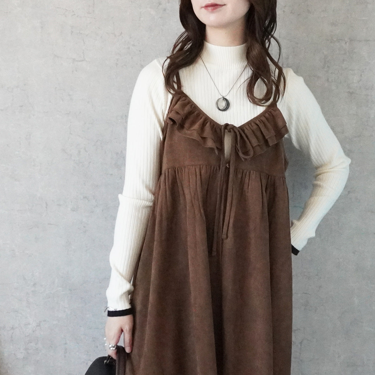 スエード2wayキャミチュニック