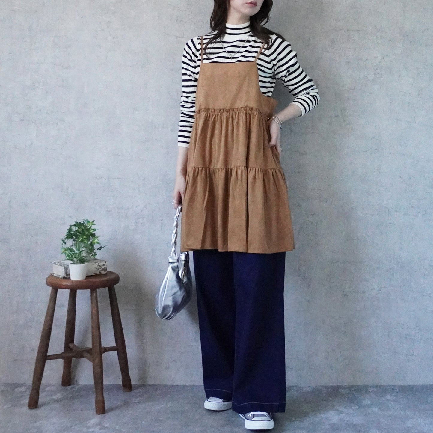 スエードティアードキャミチュニック