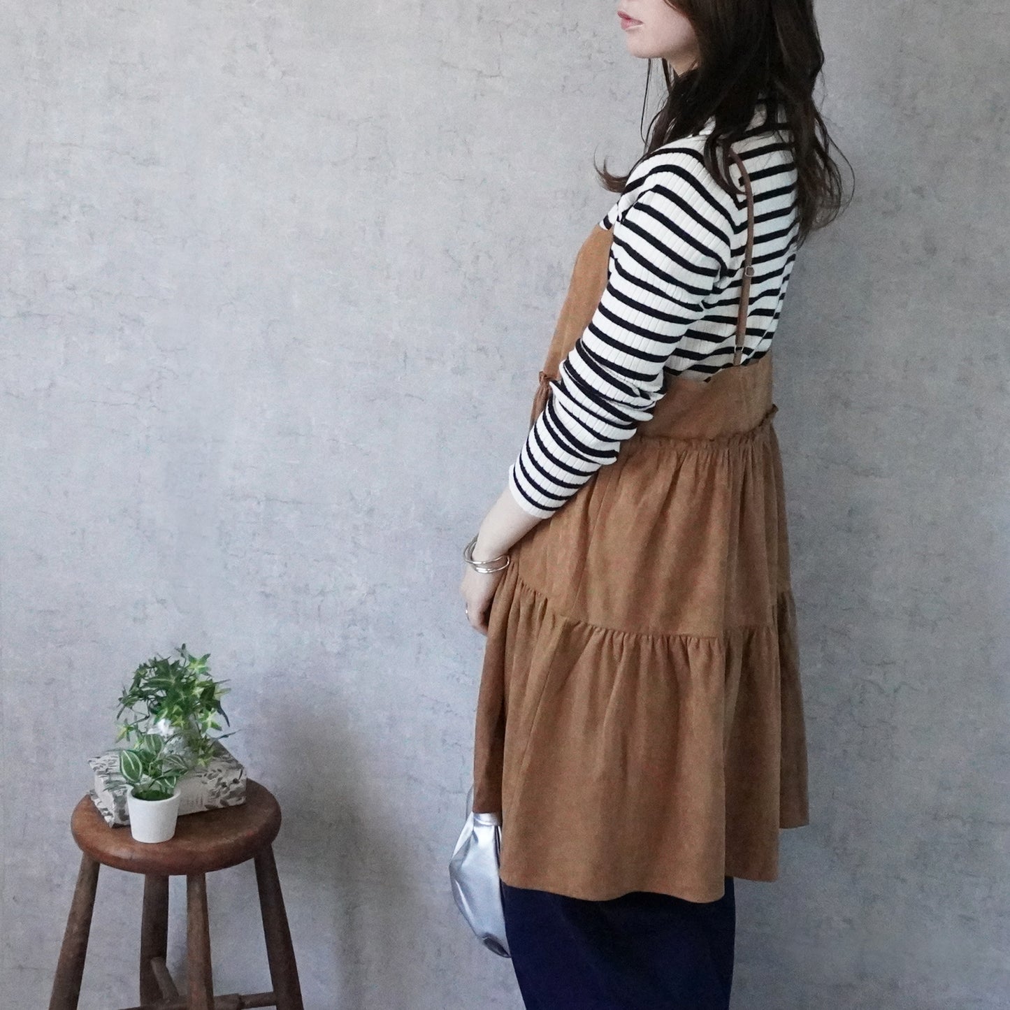 スエードティアードキャミチュニック