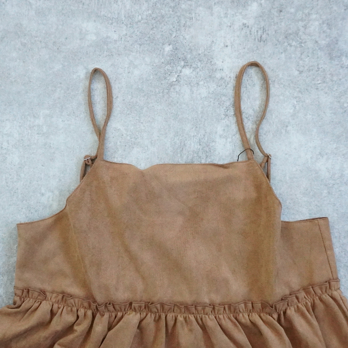 スエードティアードキャミチュニック