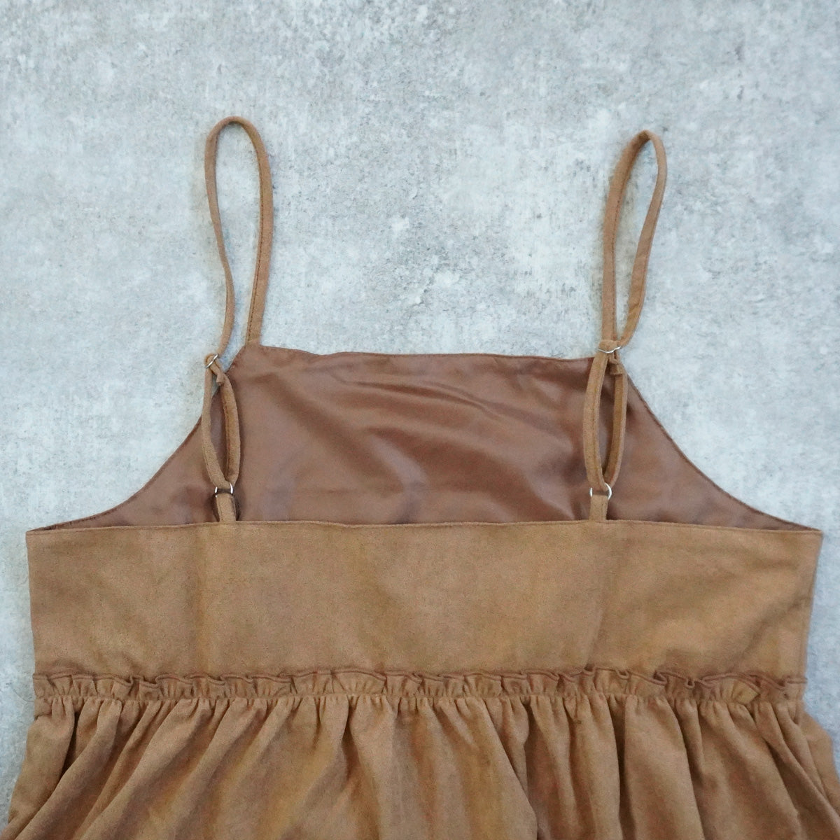 スエードティアードキャミチュニック