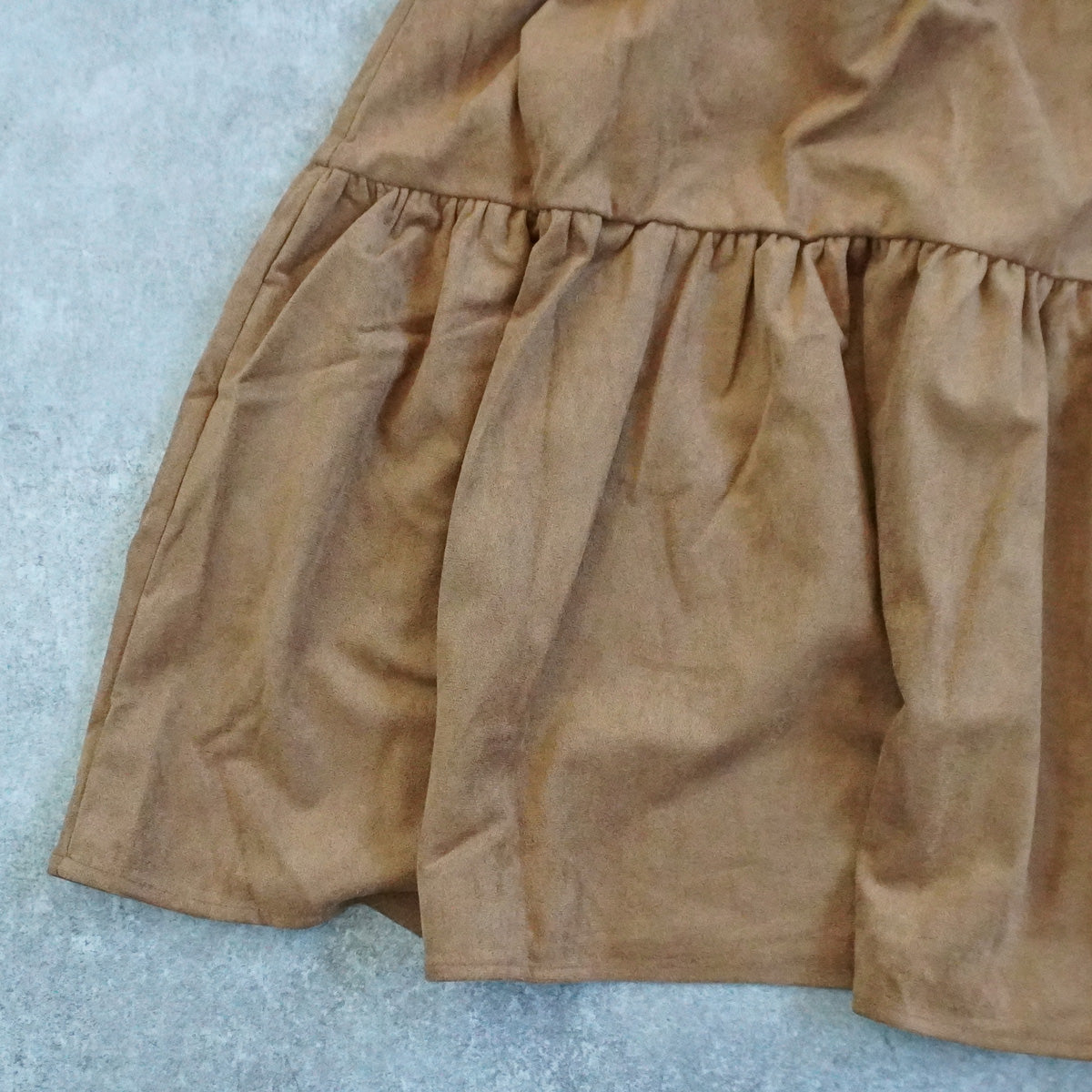 スエードティアードキャミチュニック