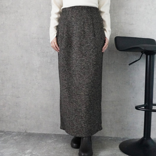 ヘリンボーンナロースカート