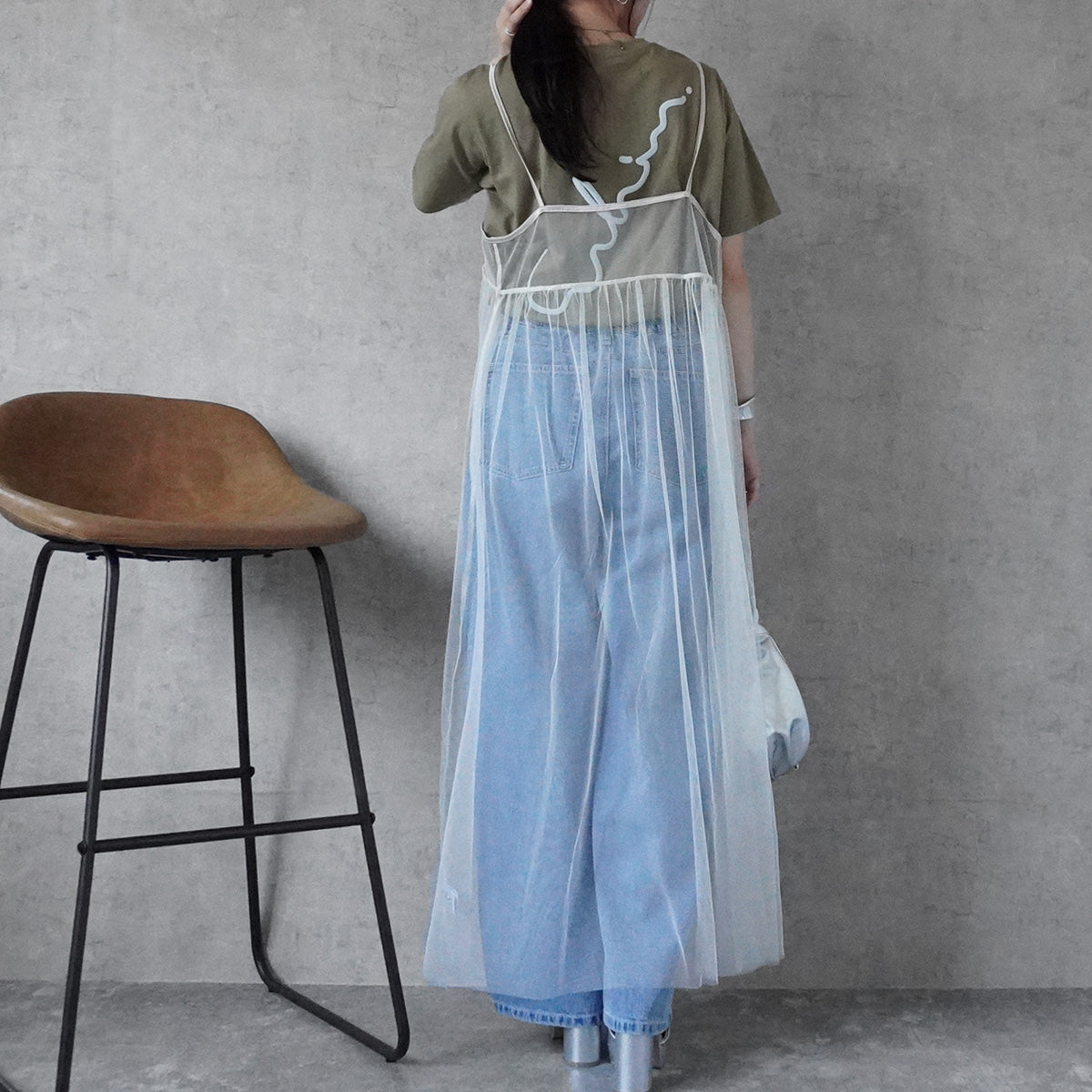 チュール2WAYキャミワンピース