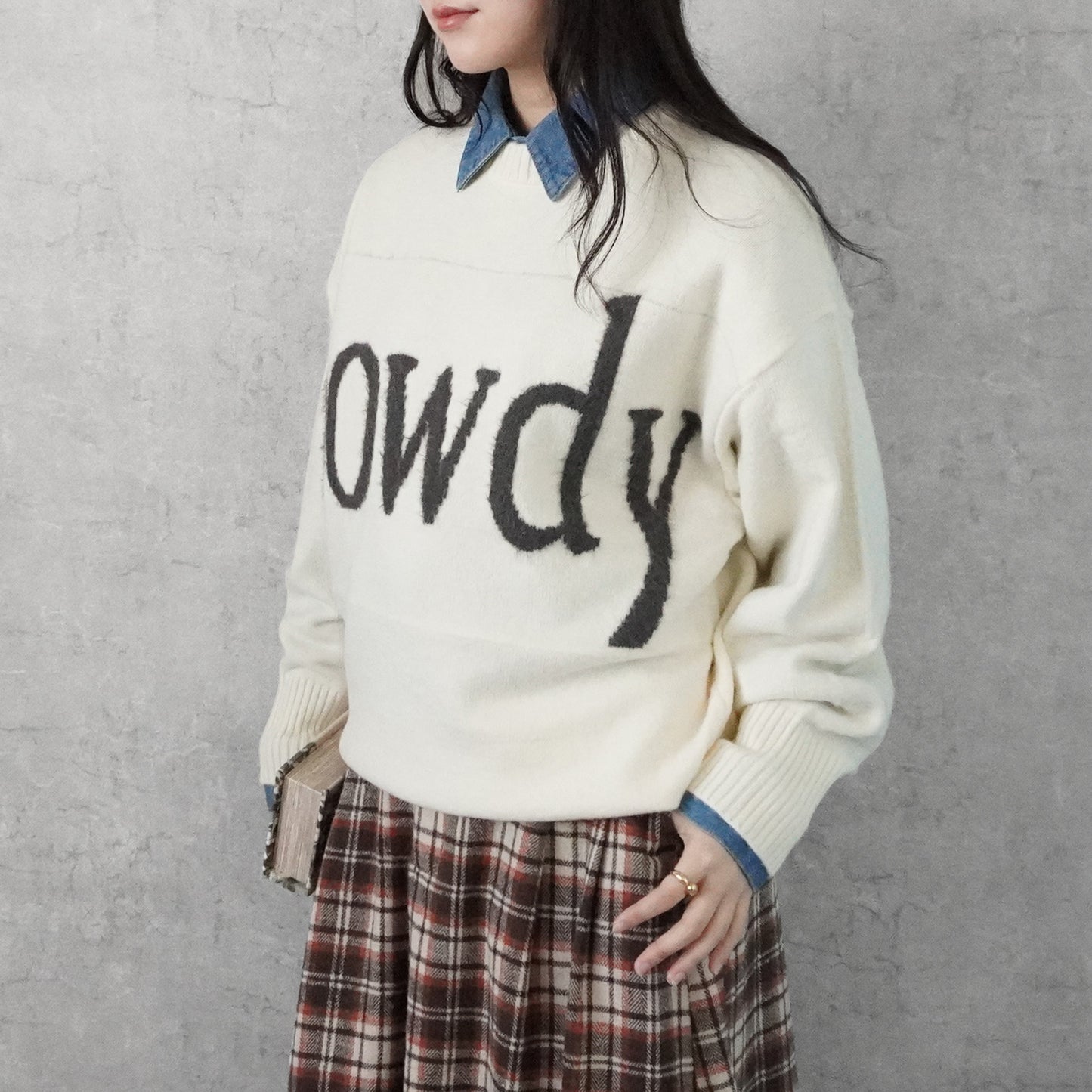 フェザーロゴニットプルオーバー