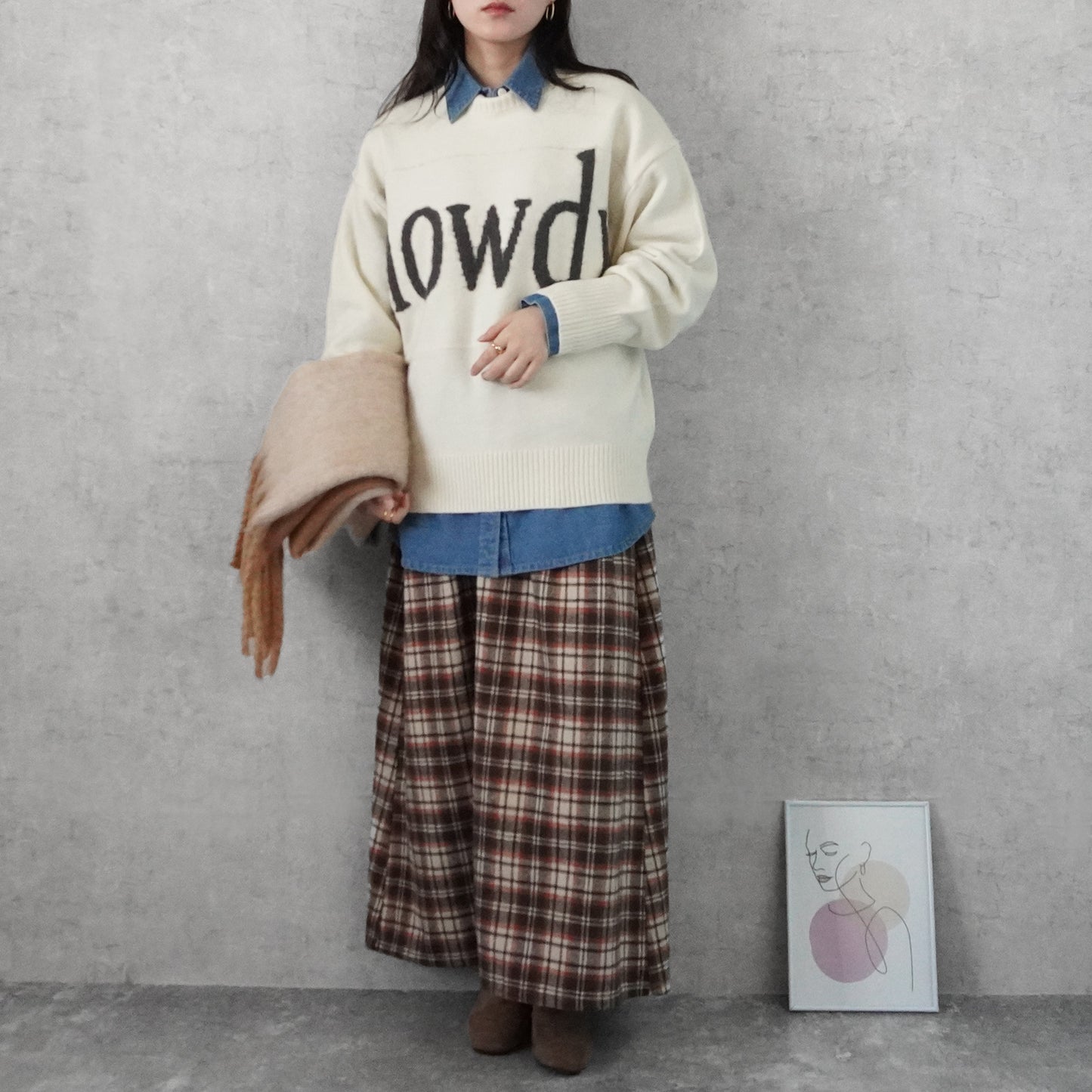 フェザーロゴニットプルオーバー